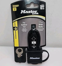 Master Lock Outdoor Level 7 Covered Padlock 2" Shackle 1 9/16" Body  318DLH