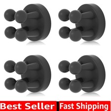 4 pcs Silicone Toothbrush Holder Multi-Function Hook Waterproof self Adhesive...