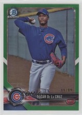2018 Bowman Chrome Prospects Green Refractor 99/99 Oscar De La Cruz #BCP59 k0w