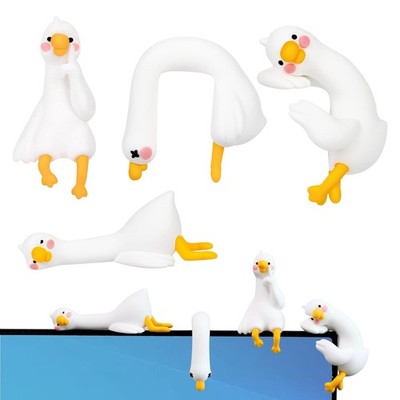 Mini Goose Figurines Set of 4 Resin Computer Monitor Decor Desk Accessories