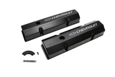Holley 241-288 Tall Valve Covers For Small Block Chevy - Black
