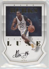 2014-15 Panini Luxe Die-Cut Auto Gold /10 Alec Burks #DC-AB Auto 1s6