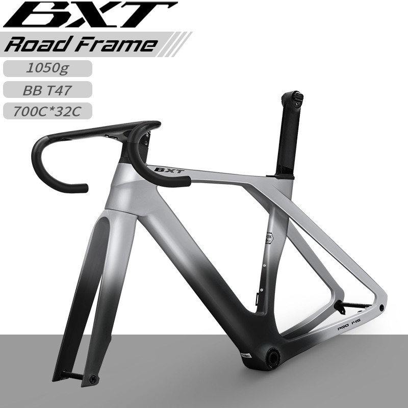 BXT ・カーボンピストバイクフレームマットブラック 最高コスパの