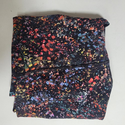 Lululemon Fast Free 7/8 Apretado II Nulux 25 Talla 10 Floral Multi Leggings Yoga - Imagen 9 de 9