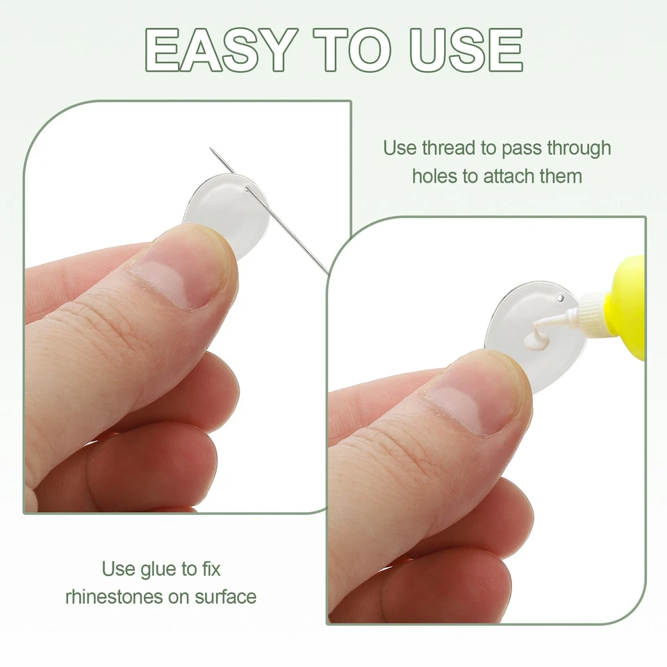 200Pcs Sew on Rhinestones Flatback Crystal Acrylic Gems Mixed Shape, Amber - Изображение 4 из 4