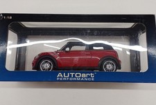 AUTOART 1/18 MINI COOPER S Red White Model Car USED