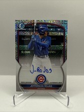 2023 Bowman Chrome Jefferson Rojas Auto Mojo Refractor Chicago Cubs