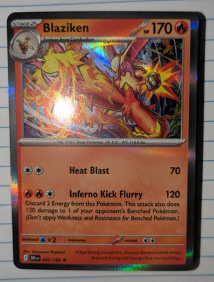 Blaziken 042/182 SV10 Destined Rivals Holo Rare Near Mint