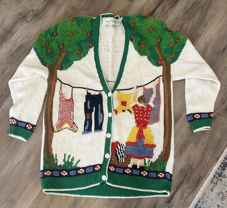 Suéter vintage hecho a mano marisa christina Foto 2 de 4