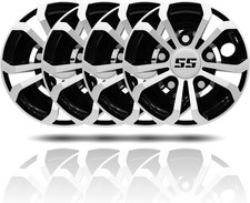 Golf Cart Wheel Covers Hub Caps for EZGO Club Car Yamaha, Set of 4, 8 Inch