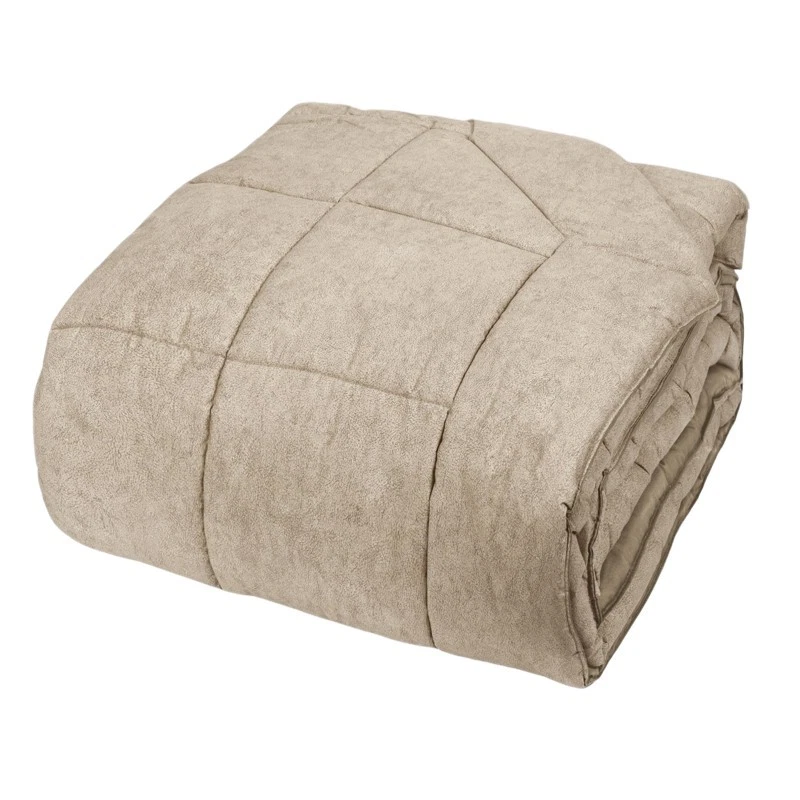 Trapunta Piumone Invernale Letto 2 Piazze Matrimoniale FAZZINI 100% Cotone Beige, fotografia 7 di 11