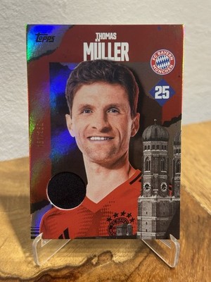 Topps FC Bayern Team Set 2024/2025 24/25 Thomas Müller Patch /250 Match Worn