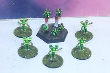 BATTLETECH CLAN JADE FALCON ELEMENTAL POINTS LOT (METAL & PLASTIC MINIS)