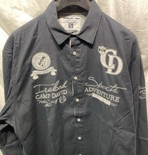 Gr.XXXL Camp David Herren Designerhemd Langarm Stylisch Edel Stickerei
