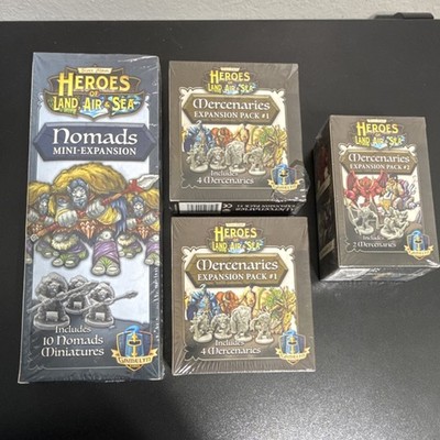 Gamelyn Games Heroes of Land, Air & Sea Nomads & Mercenaries Expansion Packs