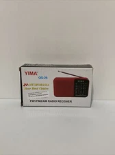 Yima QQ-26 Musicmania AM FM Radio Receiver Black NIB New