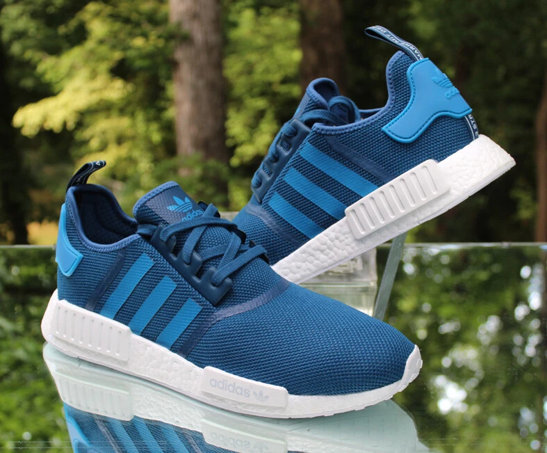 Adidas NMD R1 Blue White Men s Size 14 Tech Steel 2016 Release