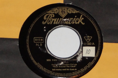 BILL HALEY AND HIS COMETS -See You Later, Alligator- 7'' 45  Brunswick Records