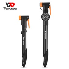 WEST BIKING Portable Aluminum Bicycle Hand Pump Tire Inflator Ball Pump 120PSI