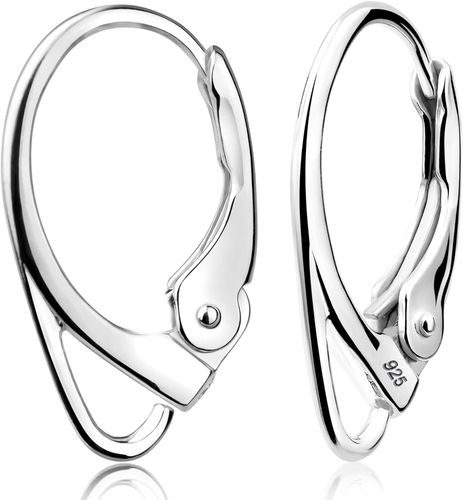 Silver Lever Back Pair Earrings Closure Findings DIY Earrings Fine Jewelry and R