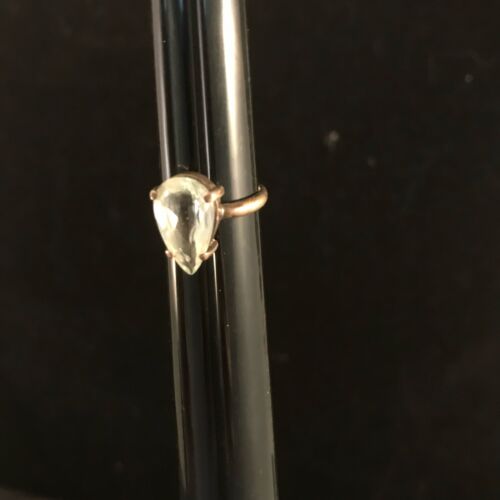 Hess & Culbertson feiner Schmuck Sterlingsilber mit birnenförmigem weißem Quarzstein. - Bild 7 von 7
