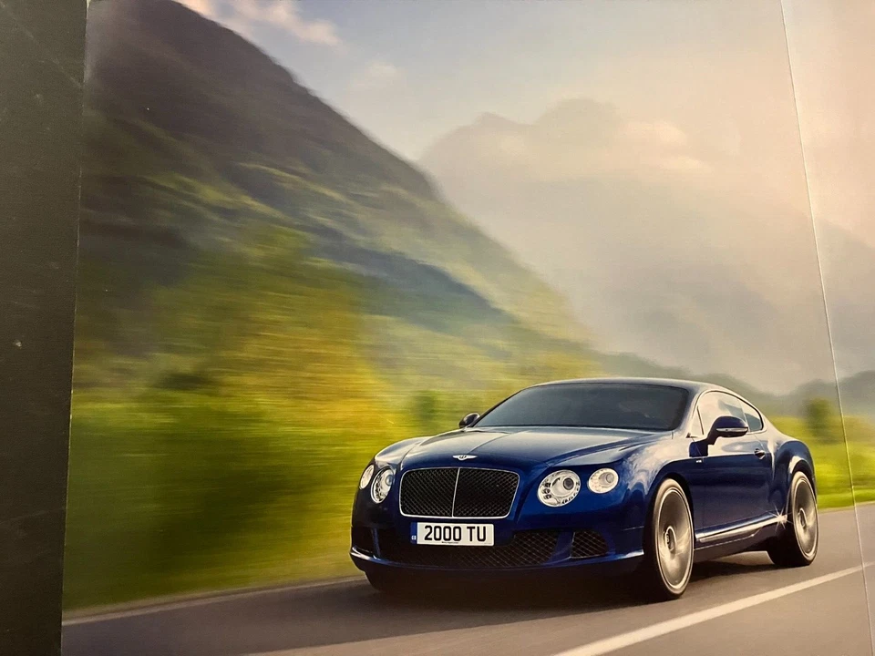 Blue 2013 Bentley Continental GT Speed - Original Color Print Ad Wall Art - MINT - Image 2 of 4