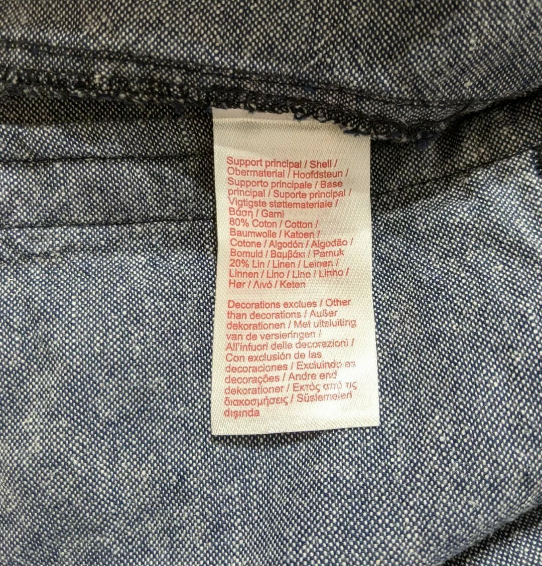 BNWT Lacoste Live Mens Linen Denim Jacket Indigo Chambray BNWT Lacoste Live Mens Linen Denim Jacket Indigo Chambray