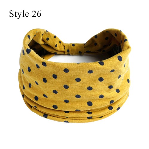 Boho Breit Damen Stretch Stirnband Turban Sport Yoga Verknotet Haarban ; | - Bild 100 von 102