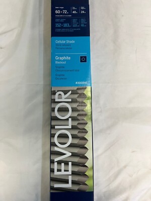 LEVOLOR 60'' x 72'' Graphite Blackout Cordless Cellular Shade 3001946