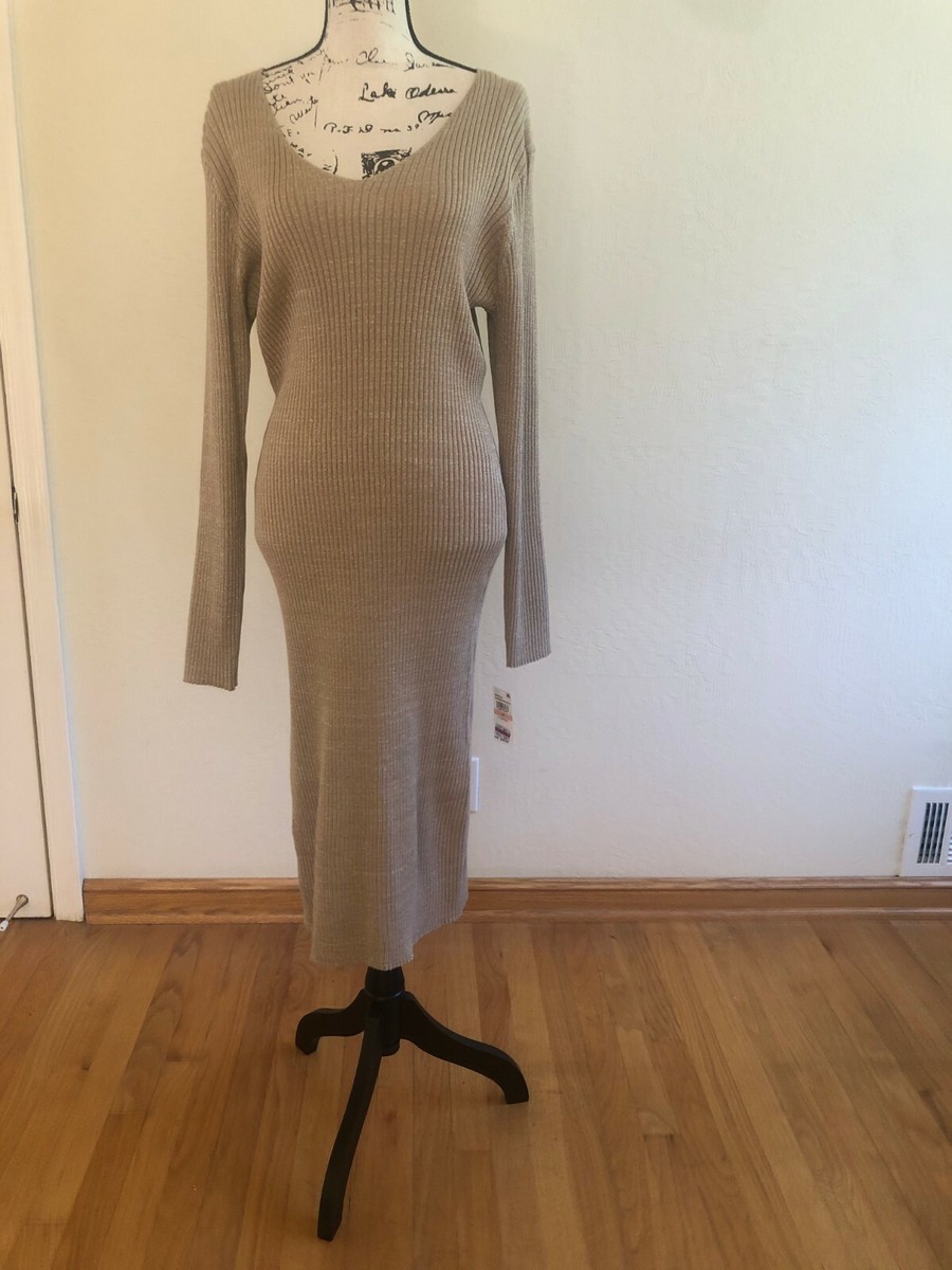 Planet Gold Lace-Up-Back Bodycon Dress - Plus Size Planet Gold Lace-Up-Back Bodycon Dress - Plus Size