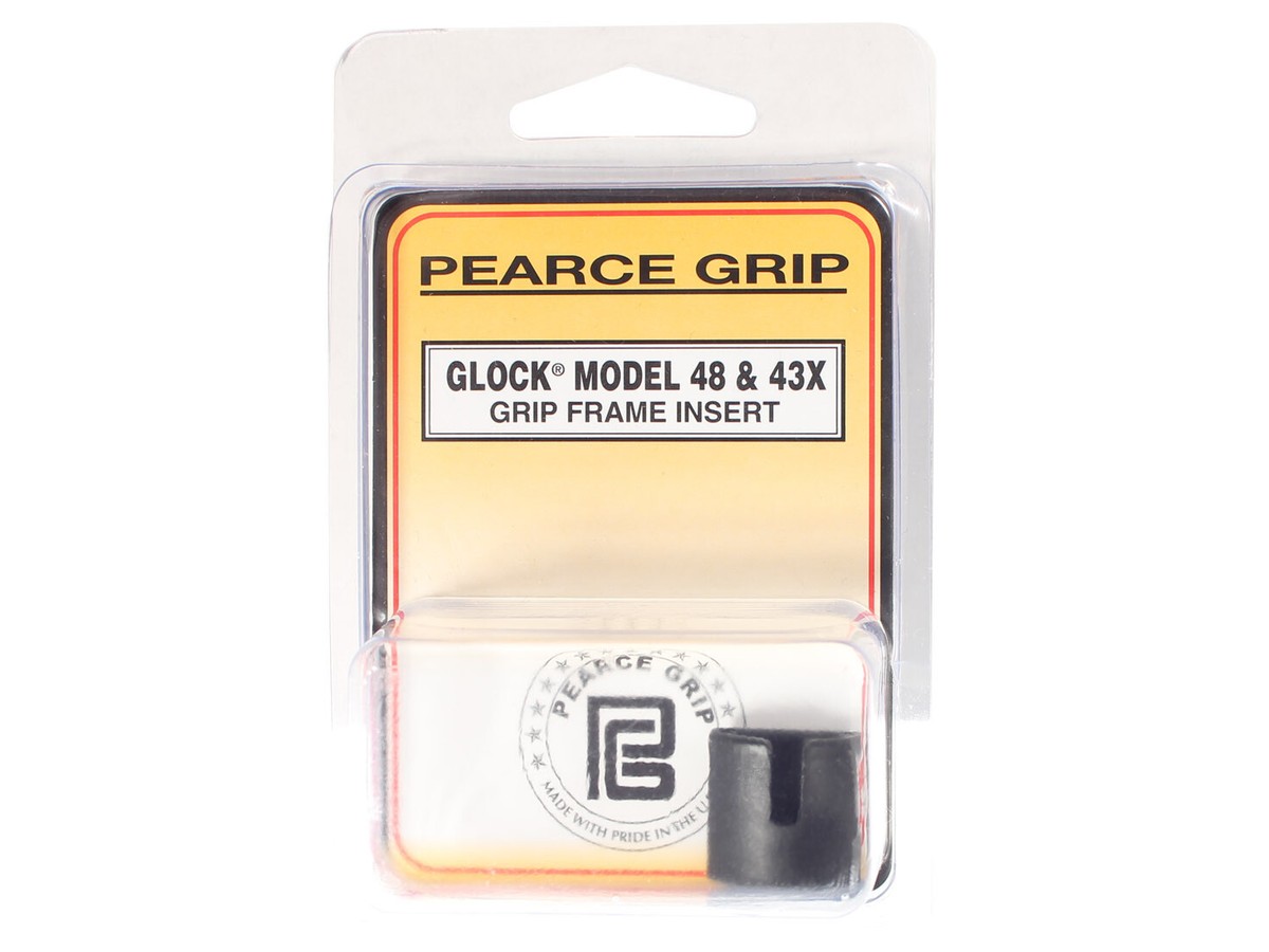 for Glock 43X & 48 Pearce Grip Frame Plug Engraved & Color Filled
