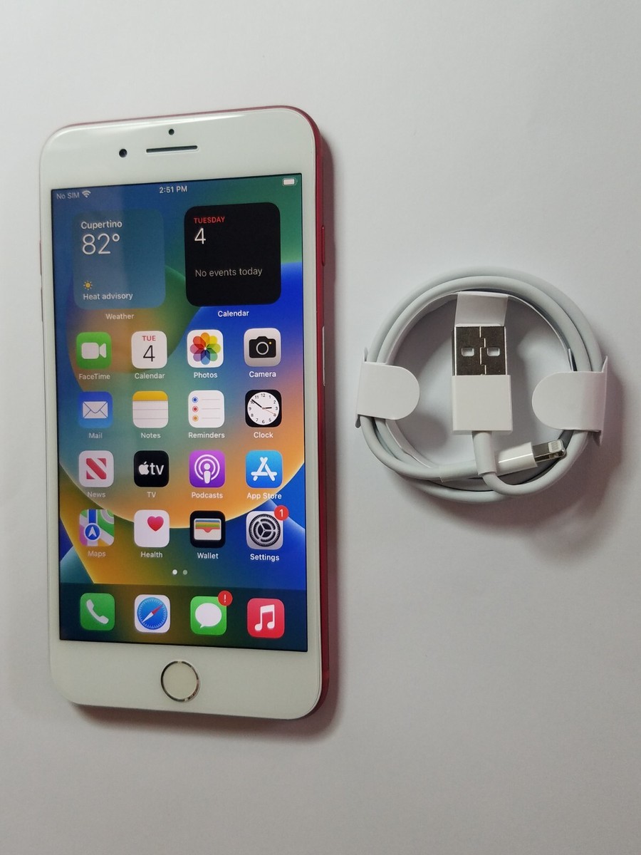 Factory Unlocked Apple iPhone 8 Plus Red 64GB IOS Cell Phone Lyca
