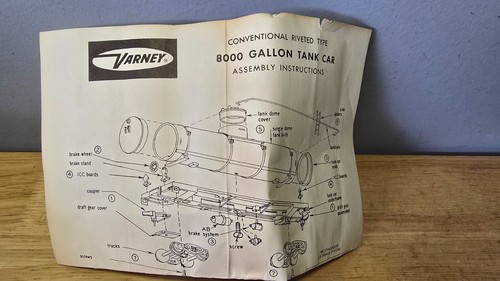 Vintage Varney 8000 Gallon Dome Train Tank Car HO Koppers Chemicals-Plastics - Picture 2 of 9
