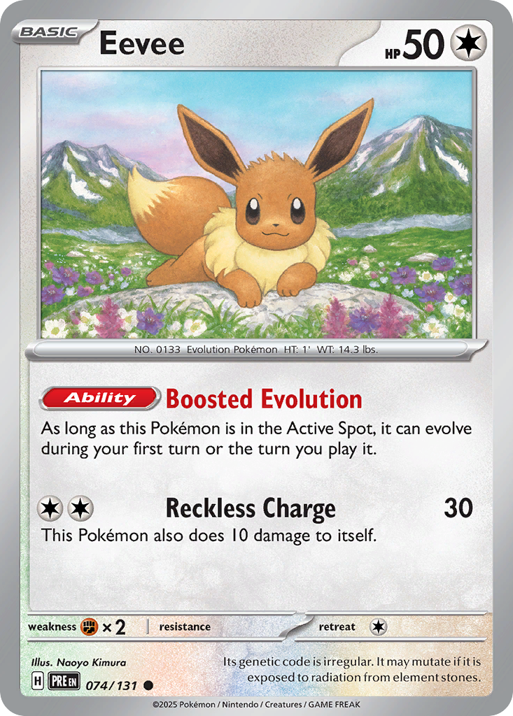 Eevee 74/131 Common | Prismatic Evolutions | Pokemon Card | eBay