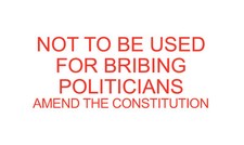 NOT TO BE USED FOR BRIBING POLITICIANS Red Self Inking Rubber Stamp Amazing Arts
