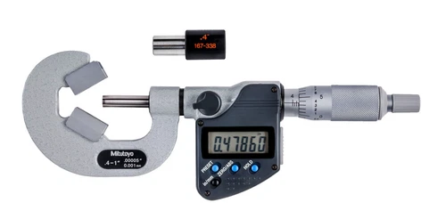 Mitutoyo 314-352-30 - Digimatic  Mic V-Anvil w Groove 0.4 to 1"/.00005 SPC