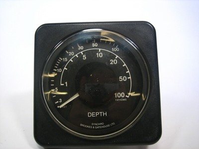 BandG-H2000 Synchro Analog Depth Gauge (FT and Fathoms) BENCH TESTED GOOD