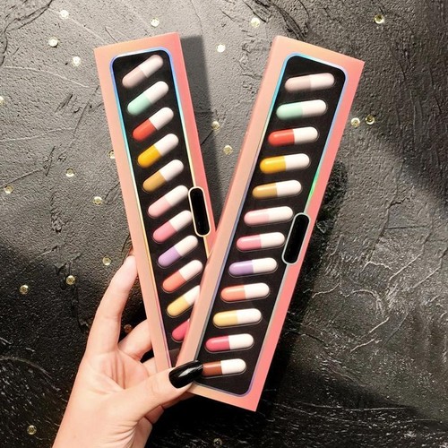 Mini Pill Capsule Lipstick,Matte Lipstick Set 12PCS Capsule Lipstick