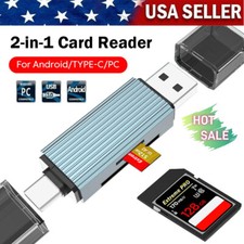 Micro SD/TF Card Reader Adapter to USB 3.0 Type C/USB A Converter Laptop Phone