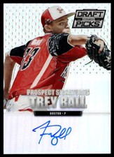 2013 Panini Prizm Perennial DP Trey Ball Prospect Signatures Boston Red Sox