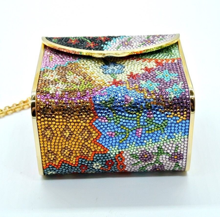 Judith Leiber MailBox Patchwork Minaudière Evenin… - image 7