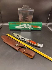 Chipaway Cutlery Silver Eagle DH-7855 Wood Handle Custom Designed Knife 15"