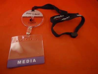 Logitech E3 Gaming Conference Promotional Lanyard Chain Media Pass Holder