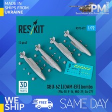 Reskit RS72-0472 1/72 GBU-62 JDAM-ER bombs 4 pcs F/A-18, F-16, MiG-29, Su-27