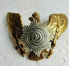 Goldene veredelte deutsche Pickelhaube Messing Preu&szlig;en Wappen Abzeichen Preu&szlig;...
