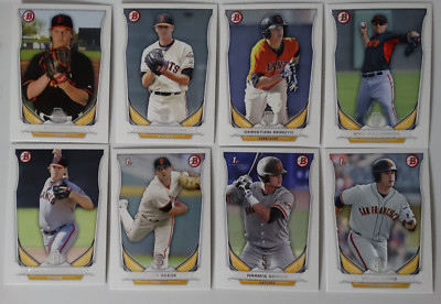 2014 Bowman Draft San Francisco Giants Team Set 8 Baseball Cards