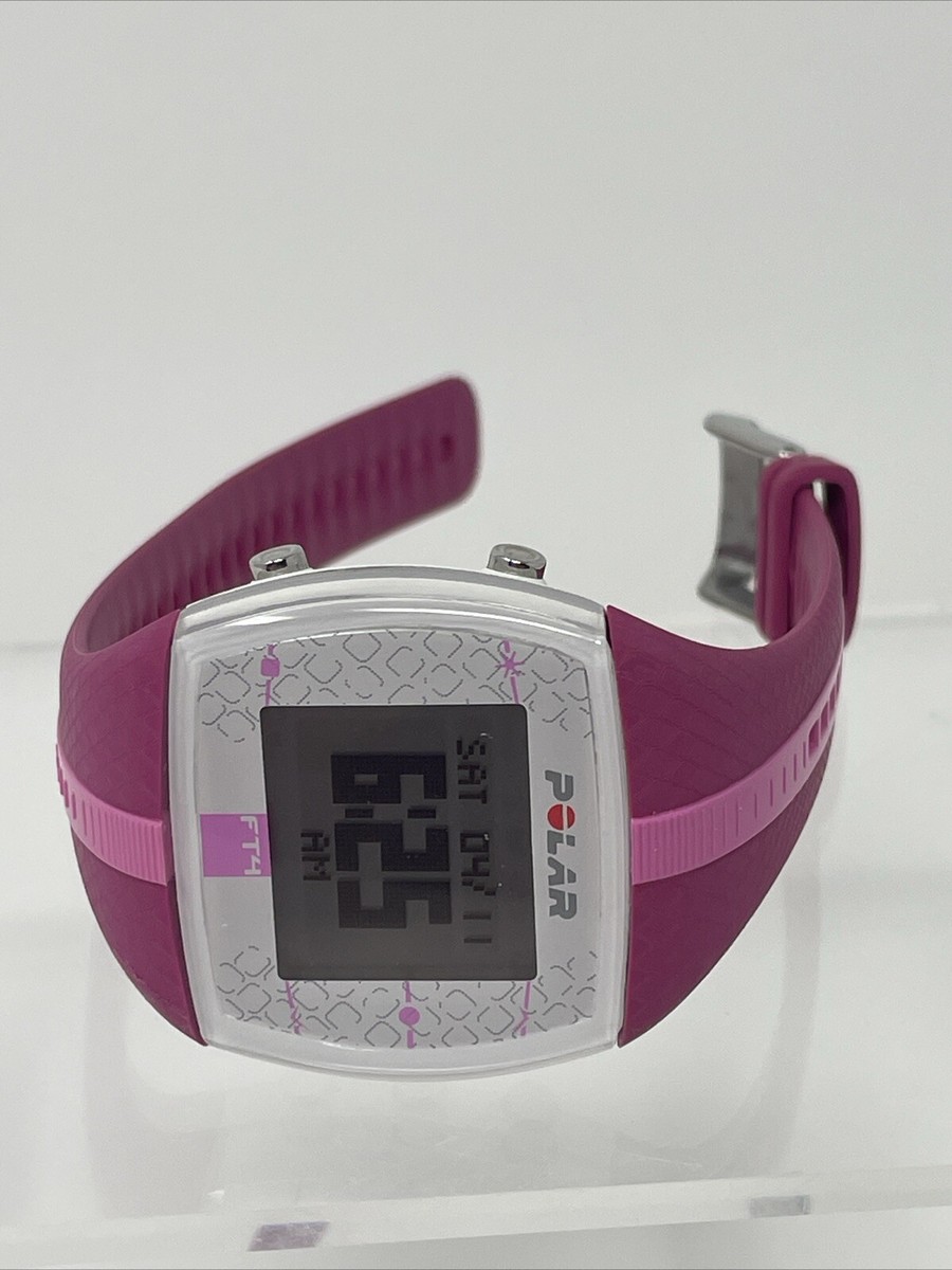 Polar FT4 Digital Watch Women Heart Rate Monitor White Pink 38 mm