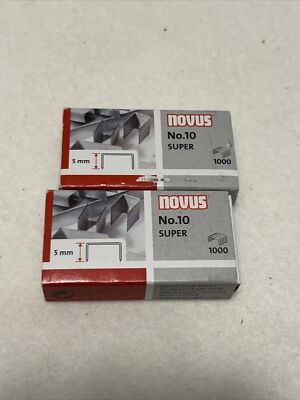 P003 NOVUS Heftklammern No. 10 - 2x  1.000 Stück - Neu
