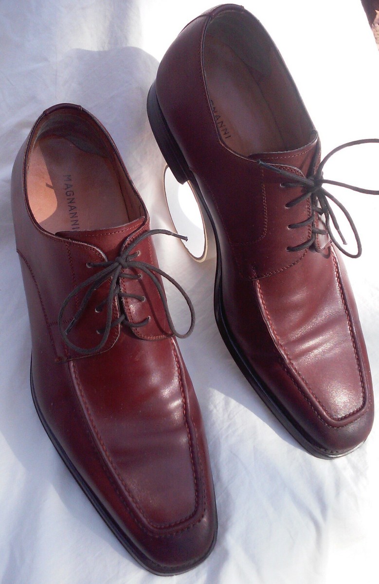 Magnanni Mens 12D Romelo Brown Leather Apron Toe Career Office Oxford Dress Shoe Magnanni | Shoes | Magnanni Romelo Diversa Apron Toe Derby  main image 4