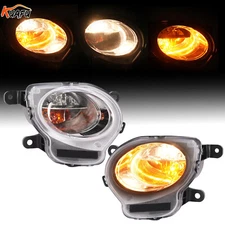 KUAFU Parking Turn Signal Light Lamp Left & Right Pair Set for Fiat 500 12-17